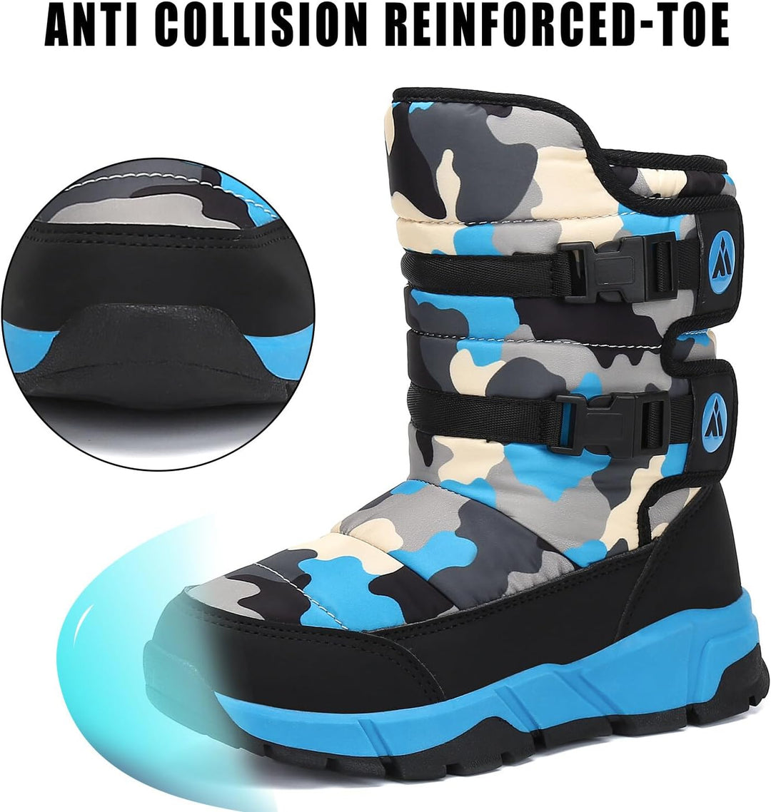 Kinder Winterstiefel Jungen Schneestiefel Mädchen Warm Gefütterte Rutschfeste Winter Snowboots Outdo