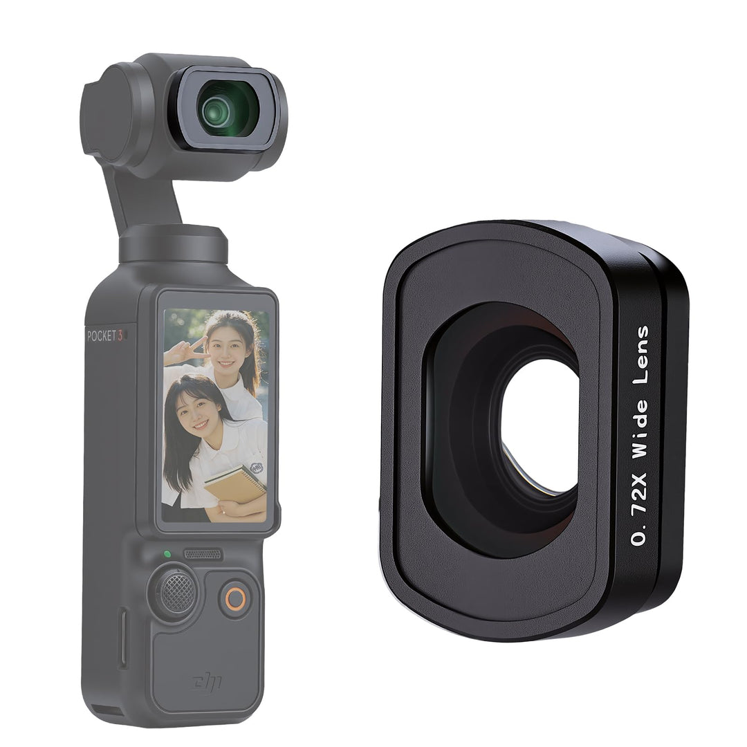 Haoge Pocket 3 Magnetisches 0,75-faches Weitwinkelobjektiv für DJI Osmo Pocket 3 Kameraobjektiv, erw