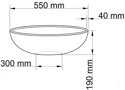 Eleganteinrichten Blumenkübel Fiberglas Schale D55xH19cm Perlmutt weiss.