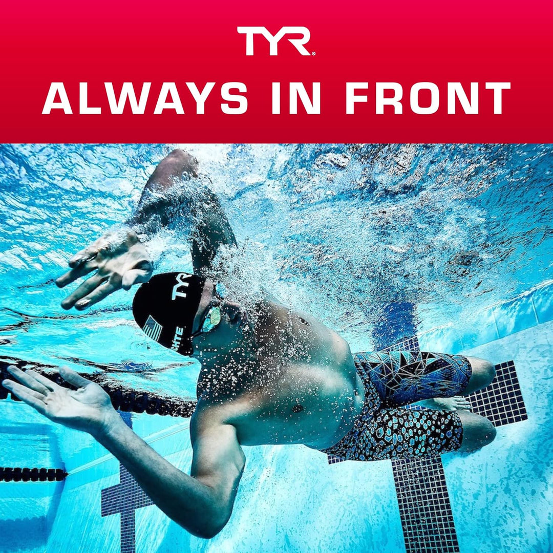 TYR Badekappe für Erwachsene aus Lycrafaser für Damen und Herren, Freizeit- und Trainingskappe für B