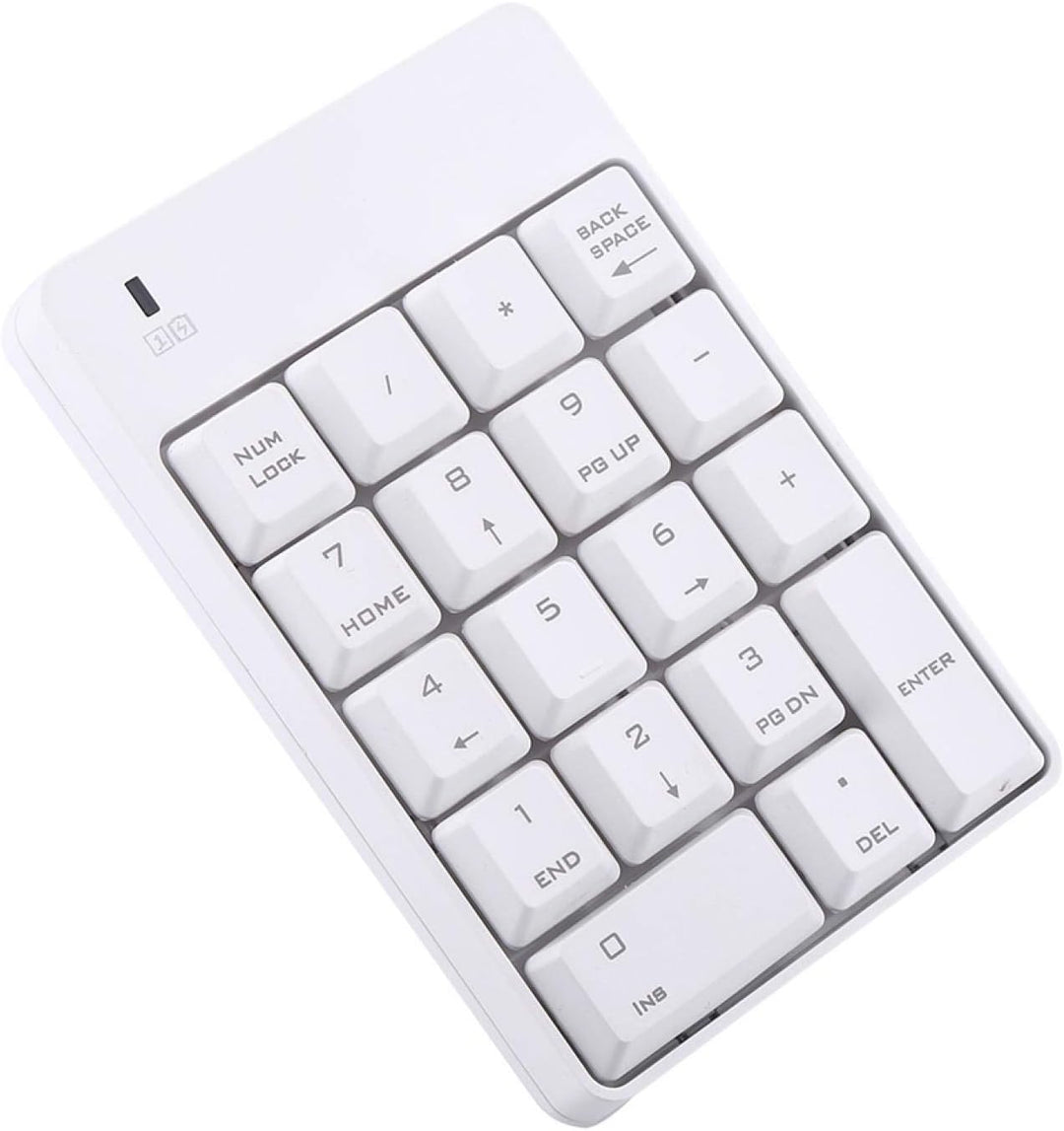 Joyzan USB-Ziffernblock, kabellose Pads, tragbarer Mini-Nummernblock, Externe Zahlentastatur, 18 Tas