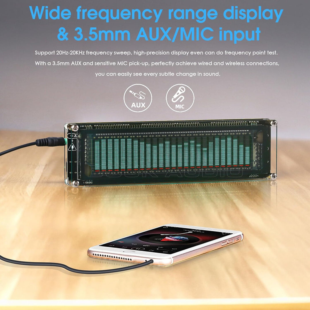 Nobsound AK2515 Music Spectrum Audio 15 Level Indicator VU Meter Screen Amplifier VFD LED Display Ve