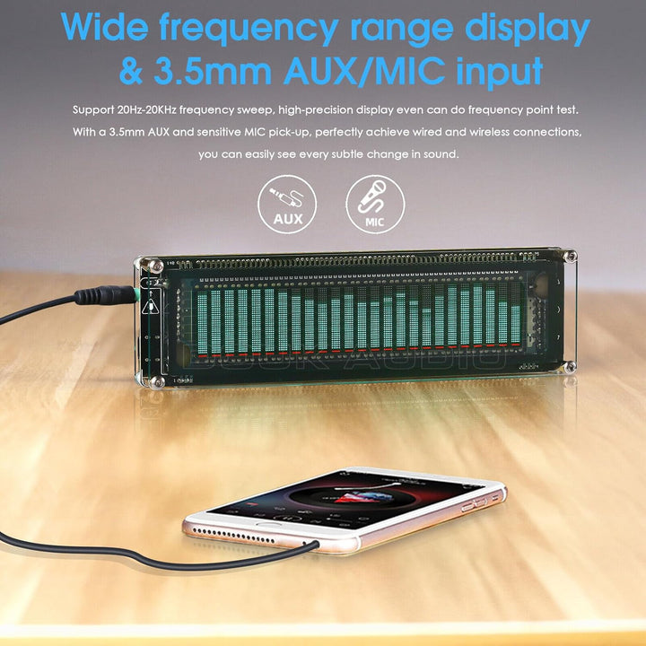 Nobsound AK2515 Music Spectrum Audio 15 Level Indicator VU Meter Screen Amplifier VFD LED Display Ve