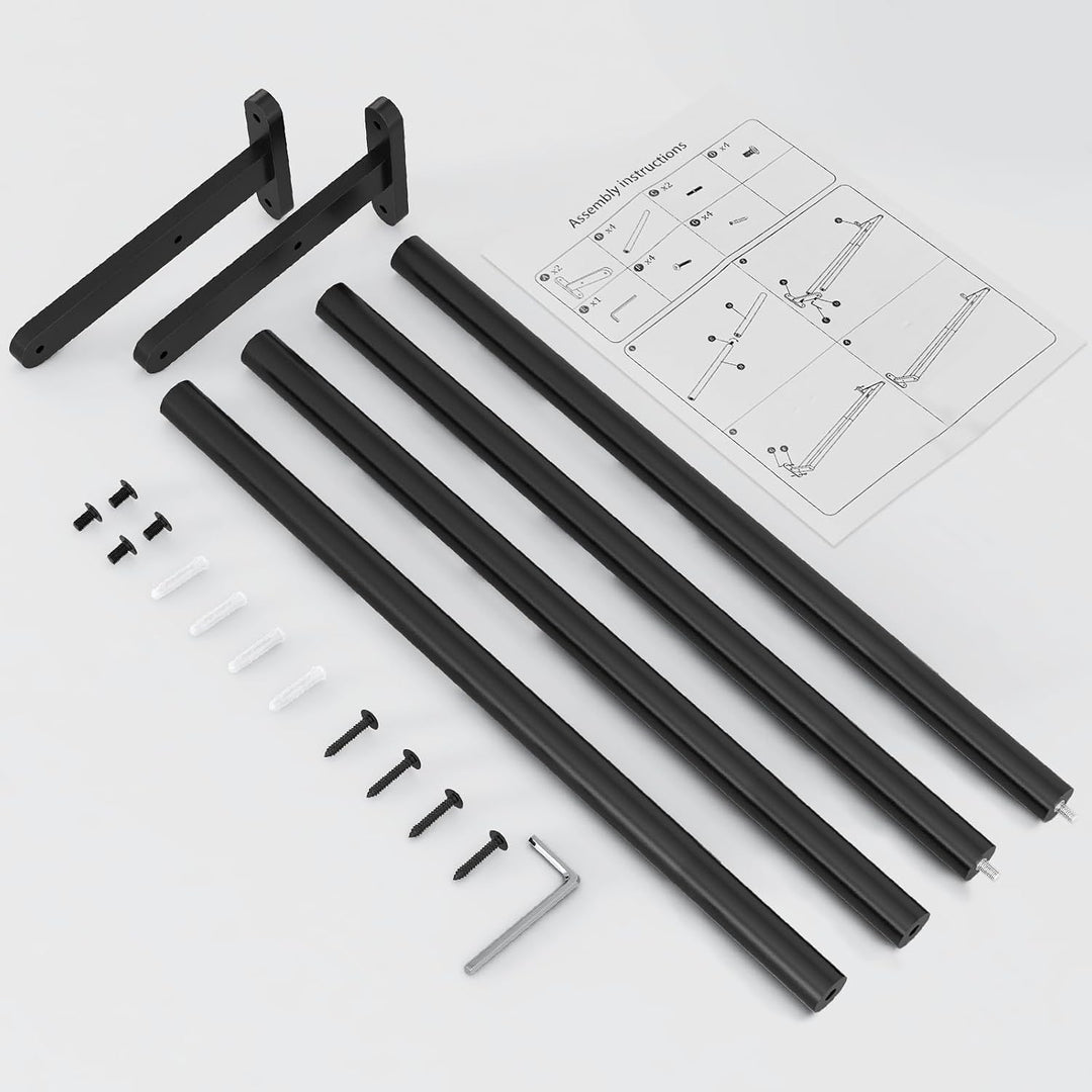 YUMORE Handtuchhalter Doppel 80CM Handtuchstange Wand Edelstahl Badetuchhalter 2 Stangen Badezimmer