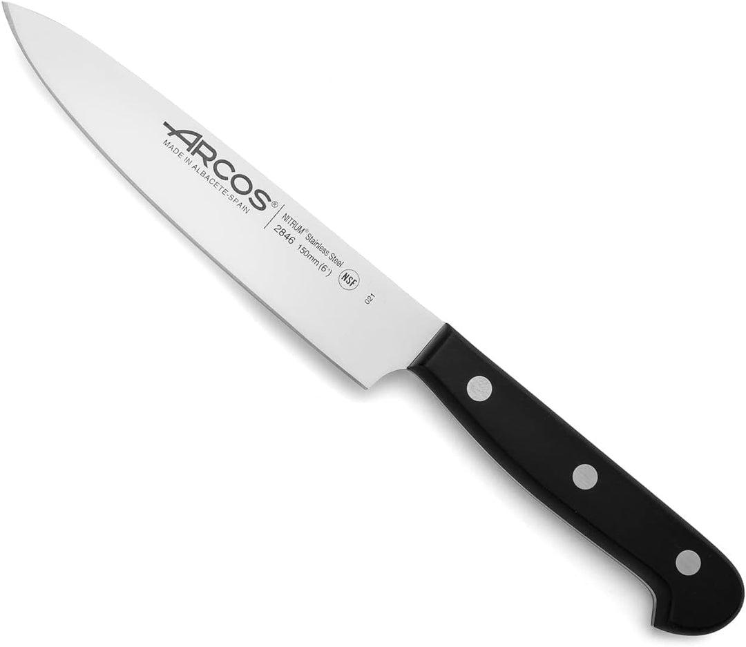 Arcos Messerset 3-teilig - Edelstahl Nitrum, Professionelle Küchenmesser - Ergonomischer Griff aus P