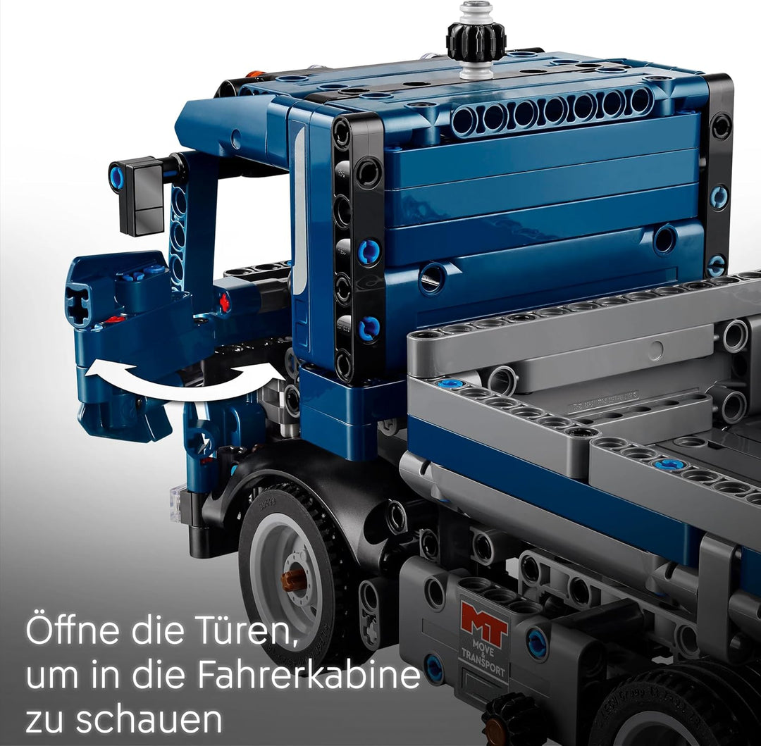 LEGO Technic Kipplaster Spielzeug mit Lenkung und beweglicher Kippmulde - blaues Baufahrzeug - Gesch