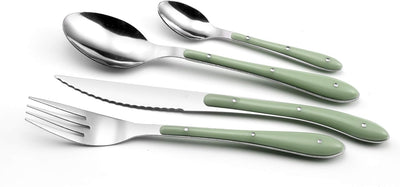 Amefa Besteck Bistro 1-2-3, Tafelbesteck für 6 Personen, 18/0 Edelstahl mit Kunststoffgriff in Trend