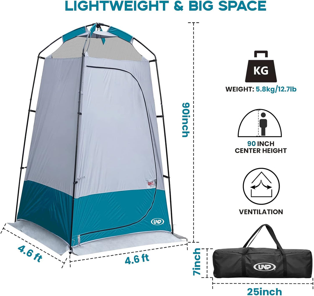 UNP Camping Duschzelt, Outdoor-Camping, Sichtschutz, Umkleidezimmer, tragbares WC-Zelt für Wandern,