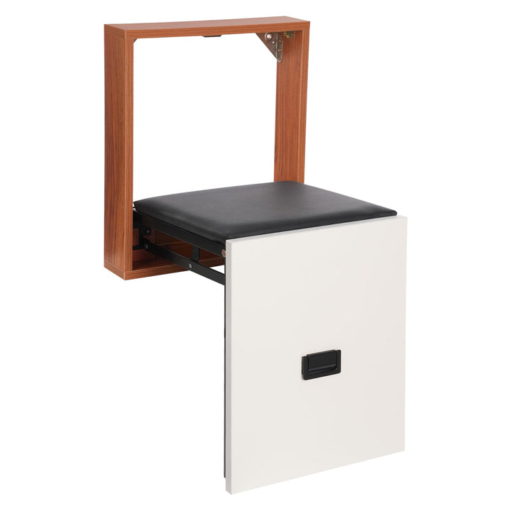 Wandklappstuhl, 35.5x36.5cm Klappsitz Wand, Wand Klappstuhl 150kg Gesamtbelastbarkeit, Wand Montiert