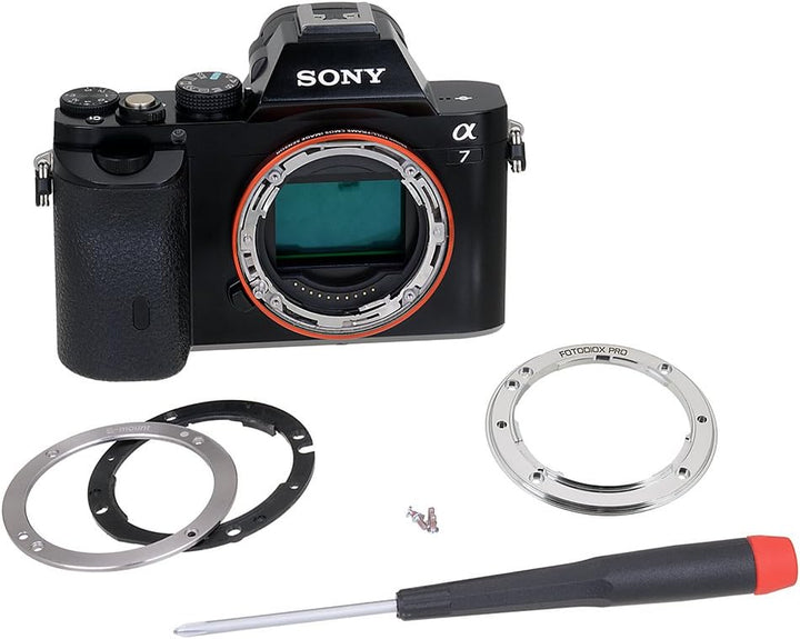 Fotodiox Pro Tough E-Mount - Silver - Light Tight Replacement Lens Mount for Sony E-Mount Cameras
