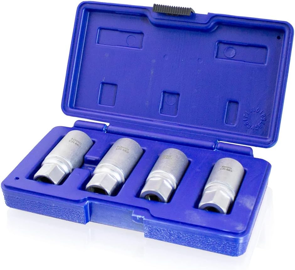 Bituxx 4 tlg. Stehbolzenausdreher Ausdreh Satz 1/2" Set 6-12mm