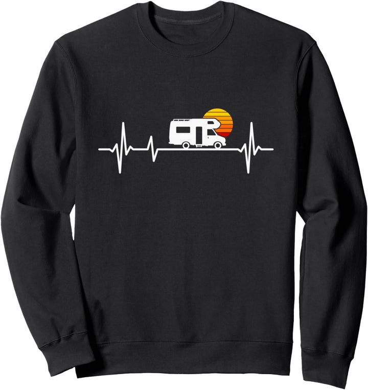 Camping Herzschlag Wohnmobil Sweatshirt
