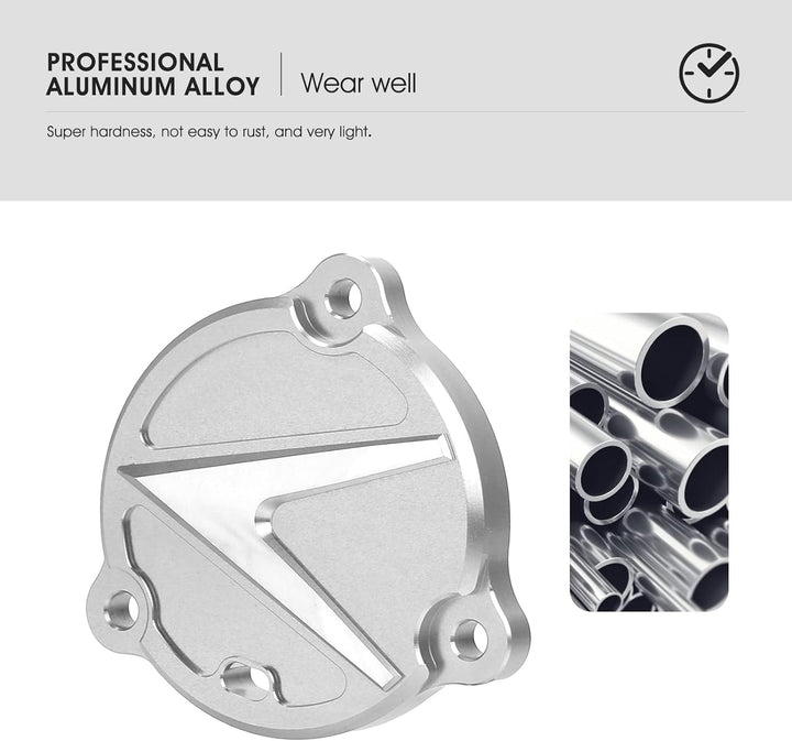 MOLONG Motorrad Motor Stator Schutzabdeckung Dekoration für T-MAX Tmax 530 2012-2019 Silber, Silber