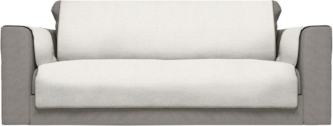 Italian Bed Linen CD-COMFORT-PANNA-3P Komfort-Antigleiten-Sofa-Decke,3 Plätze, Creme 3 Plätze Creme,