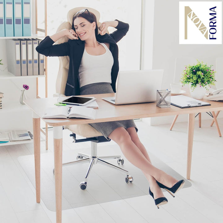 Bodenschutzmatte ECO-MAT aus PET - transparente Stuhlmatte für Hartböden - 100% ohne BPA & Phthalate