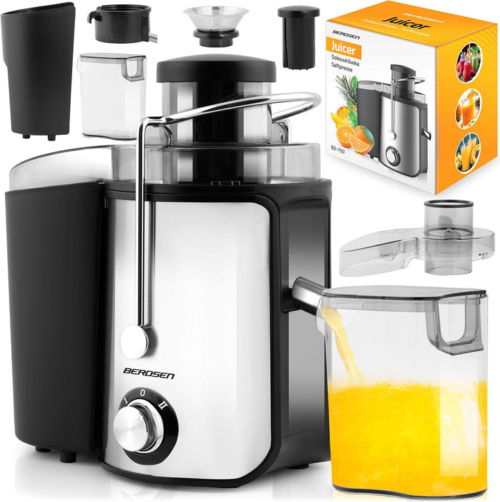 Berdsen - Entsafter - für Obst und Gemüse - 500 ml Saftbehälter BPA-frei - Saftmaschine - 600 W - Ed