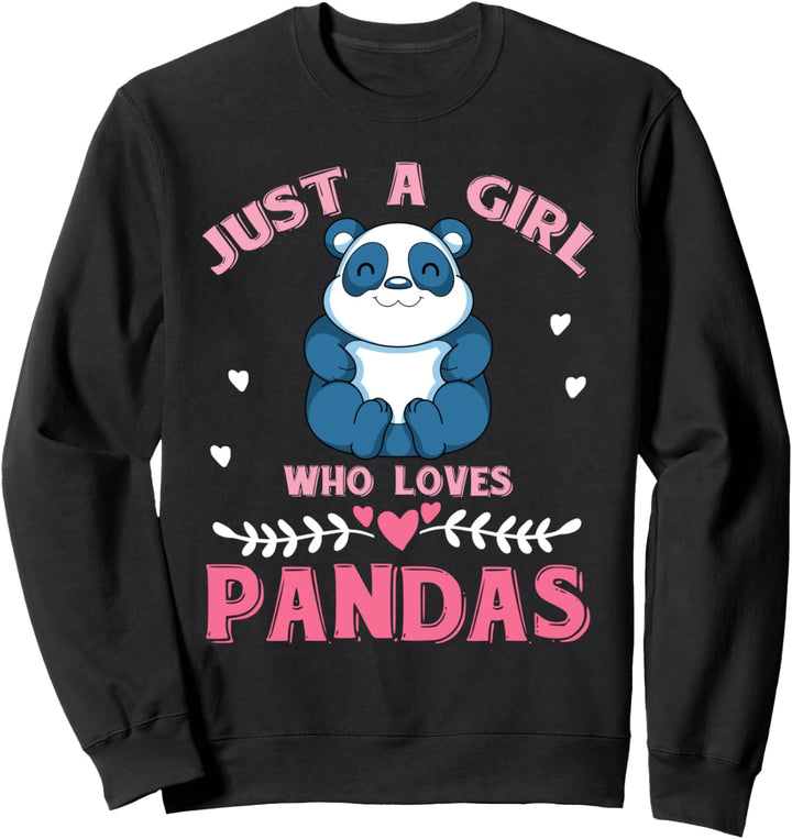 Pandabär Mädchen Chinesisches Zoo Tier Asien Panda Sweatshirt