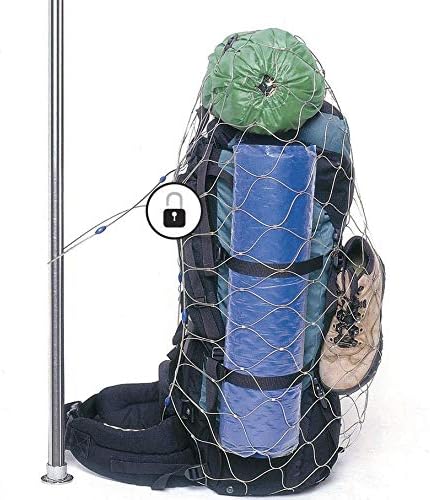 Pacsafe - Anti-Diebstahl Rucksack- und Taschenschutz, Drahtkäfig Schutz-System mit Schloss für Rucks
