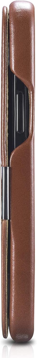 Mobiskin Hülle kompatibel mit Apple iPhone 12 und iPhone 12 PRO (6,1 Zoll), Handyhülle mit echtem Le