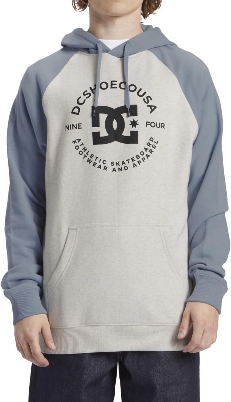 Dcshoes Herren Dc Star Pilot Raglan Ph Sweatshirts (1er Pack) L Snow Heather/Ashley Blue, L Snow Hea