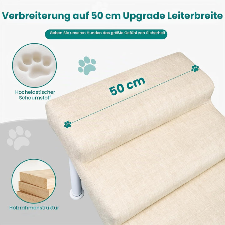 Hundetreppe rutschfeste Hunderampe Weiche Haustiertreppe Höhenverstellbar Mehrstufig wählbar Haustie