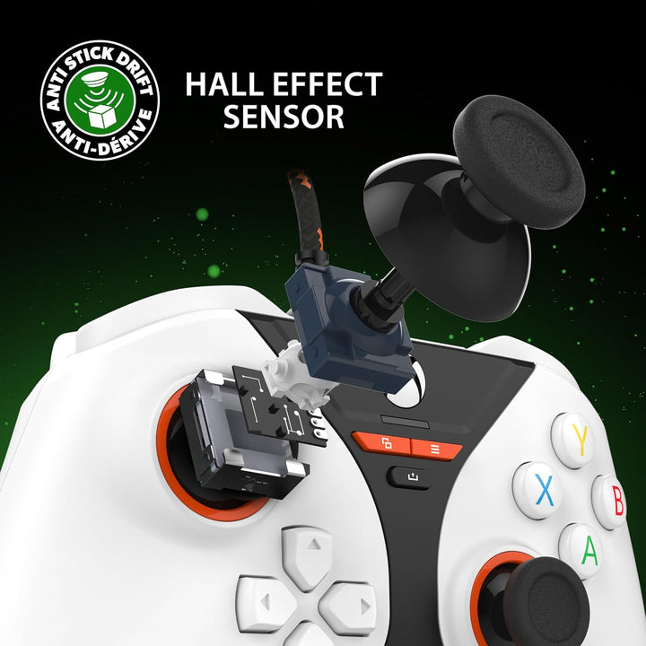 Snakebyte Gamepad Pro X weiss - kabelgebundener Xbox Series X|S & PC Controller mit Hall-Effect Sens