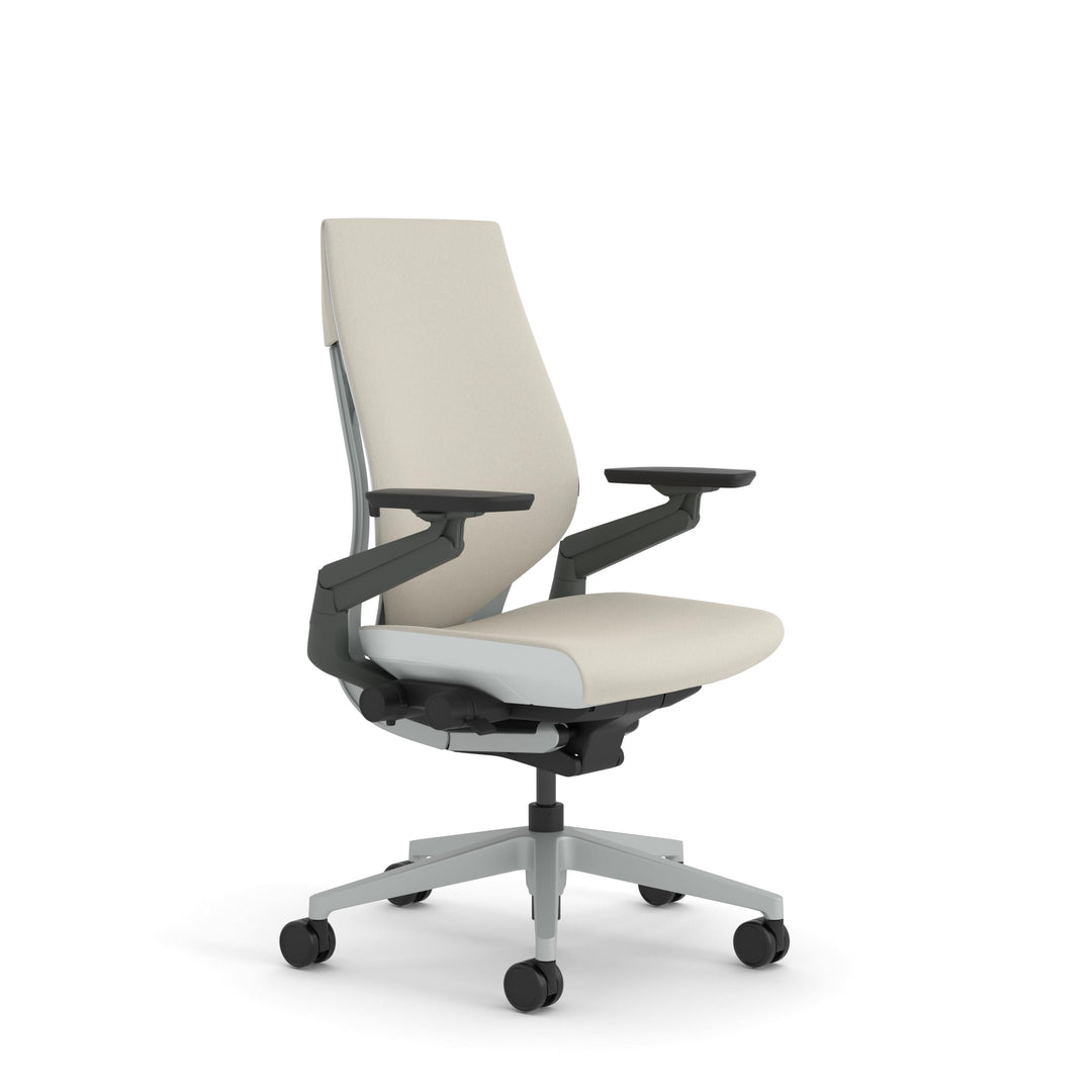 Steelcase Gesture Ergonomischer Bürostuhl mit 360° Armlehnen und 3D-Live Back Lumbalstütze Beige, 66
