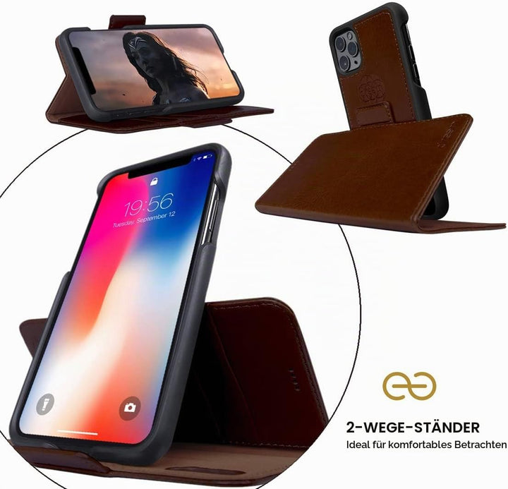 Dreem Fibonacci 2in1 Handyhülle Flipcase für iPhone 11 Pro Max | Magnetisches iPhone Case | TPU Etui