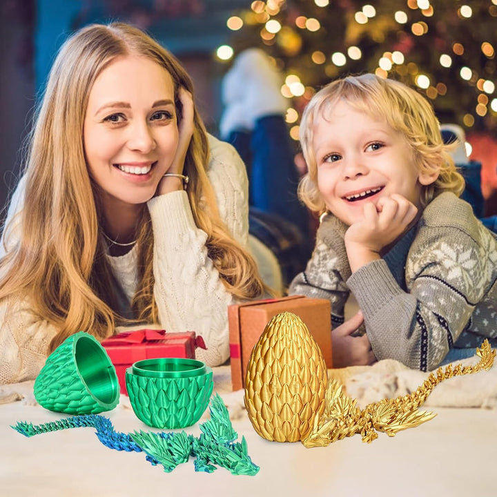 3D gedruckte Drachen Eier mit beweglichem Drachen Sammler Figuren Fidget Spielzeug für Erwachsene Ki