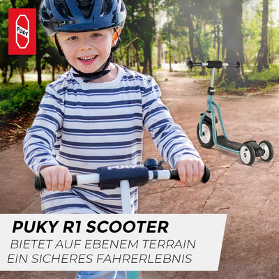 PUKY R 1 Classic Scooter | Sicherer Roller für Kinder ab 2 Jahren | Rutschfestes Trittbrett | Höhenv