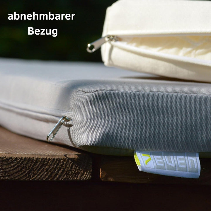 7even In & Outdoor Lounge Kissen 40cm Taubenblau-Blaugrau/Wasserfestes Kissen 40 x 40 x 5 cm, 40cm