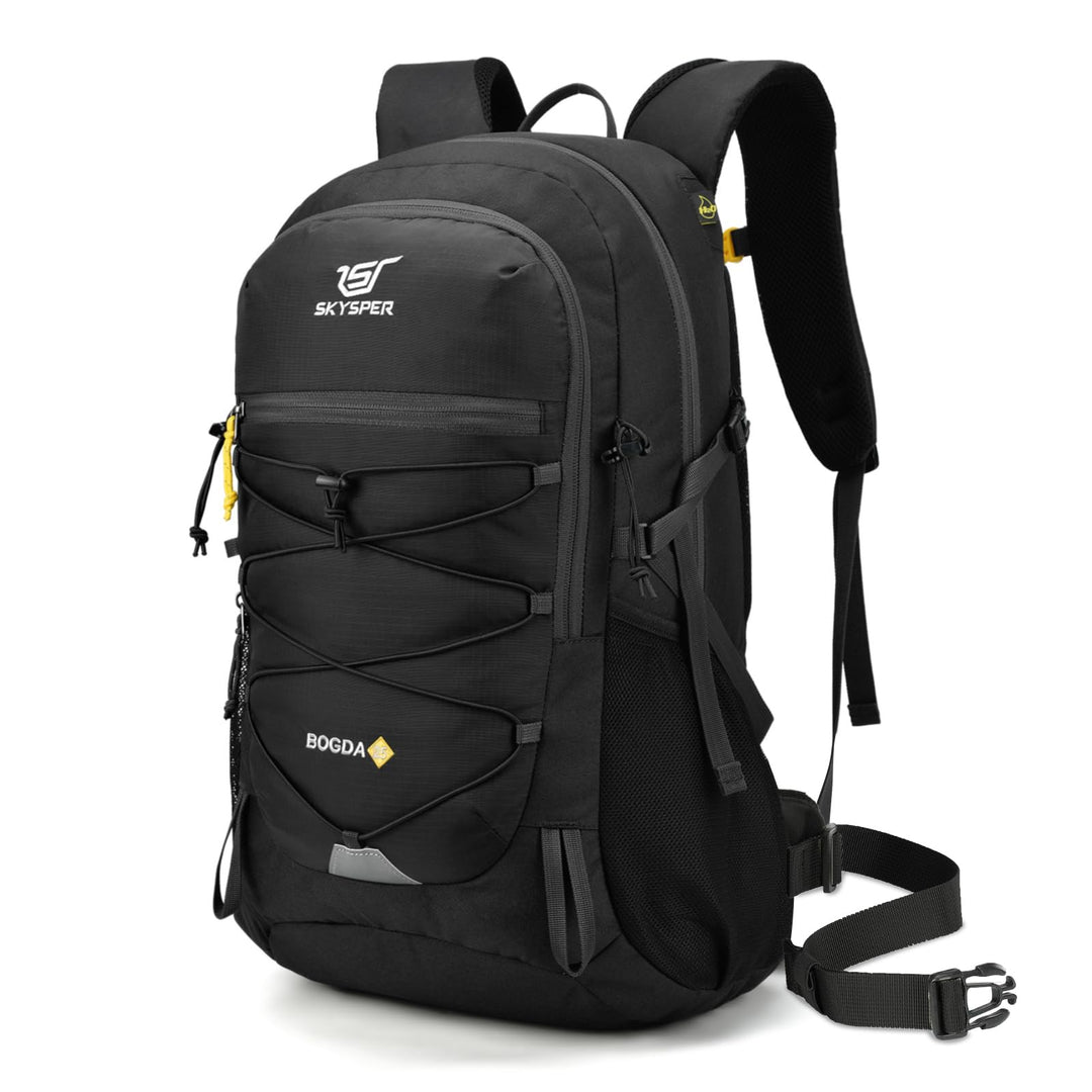 SKYSPER Wanderrucksack 25L, Klein Rucksack mit Rückenbelüftung aus atmungsaktivem 3D Air Mesh Tagesr