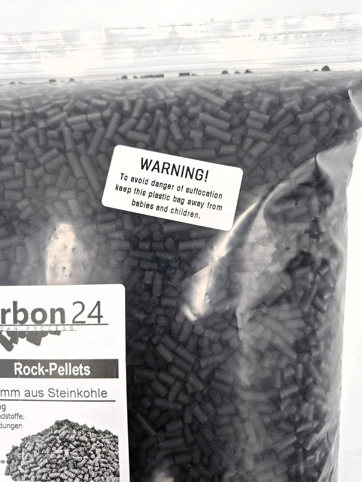 10 Liter Aktivkohle Pellets Ø4mm, aus Steinkohle zur Luftreinigung (AERO-CLEAN Rock-Pellets) [Energi