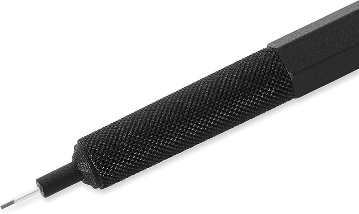rOtring 600 Druckbleistift | 0,5 mm | Schwarz | Ergonomisches Vollmetallgehäuse 1 Stück (1er Pack) M
