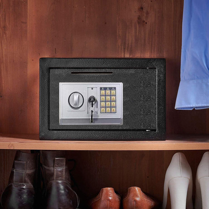 8.5L Safe Tresor Elektronischer Safe Minisafe Feuerfest Wandtresor Dokumententresor Stahlsafe Möbelt