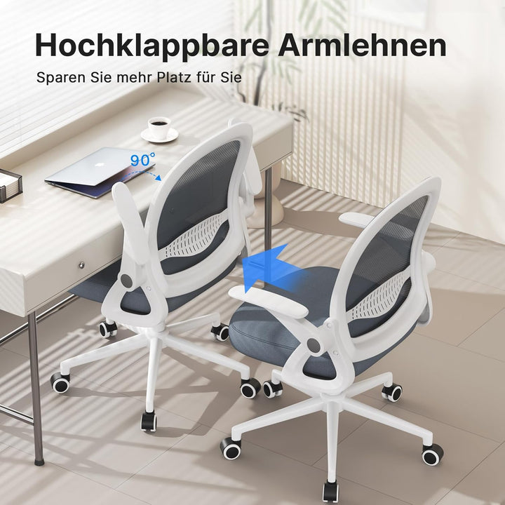 rattantree Ergonomischer Bürostuhl, Schreibtischstuhl mit Atmungsaktiver Rückenlehne, Höhenverstellb