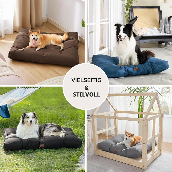 BEDSURE Hundekissen kleine Hunde waschbar - 76x50cm hundematratze wasserdicht M für kleine, mittelgr