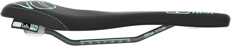 SQlab Sattel 611 Ergowave Active Endless Summer Ed. S-Tube 12 cm Schwarz-Türkis, 12 cm Schwarz-Türki