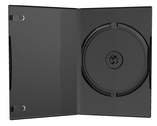 100 DVD CD Hüllen slim 7mm black
