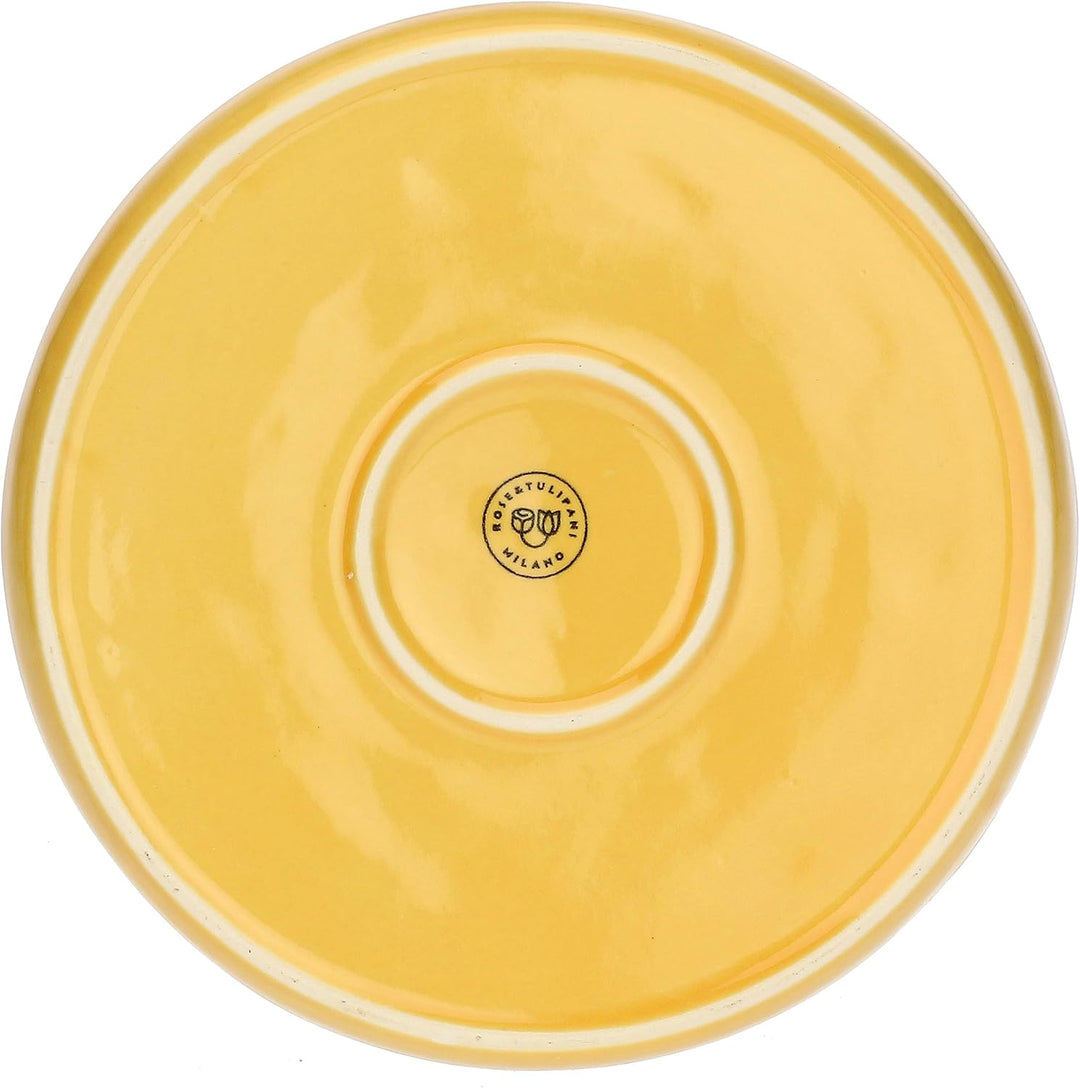 Rose&Tulipani Concerto Glam OCRA flacher Teller, 21 cm, Gelb