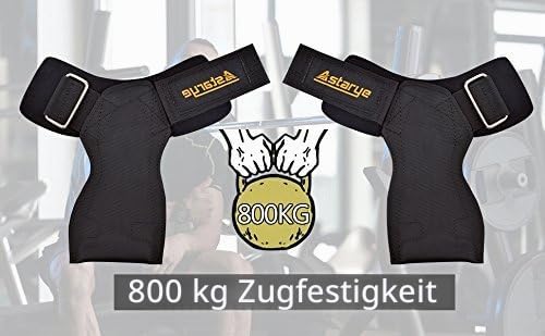 Professionelle Handschuhe für Fitness Unisex-Zughilfen mit extra Grip 800KG