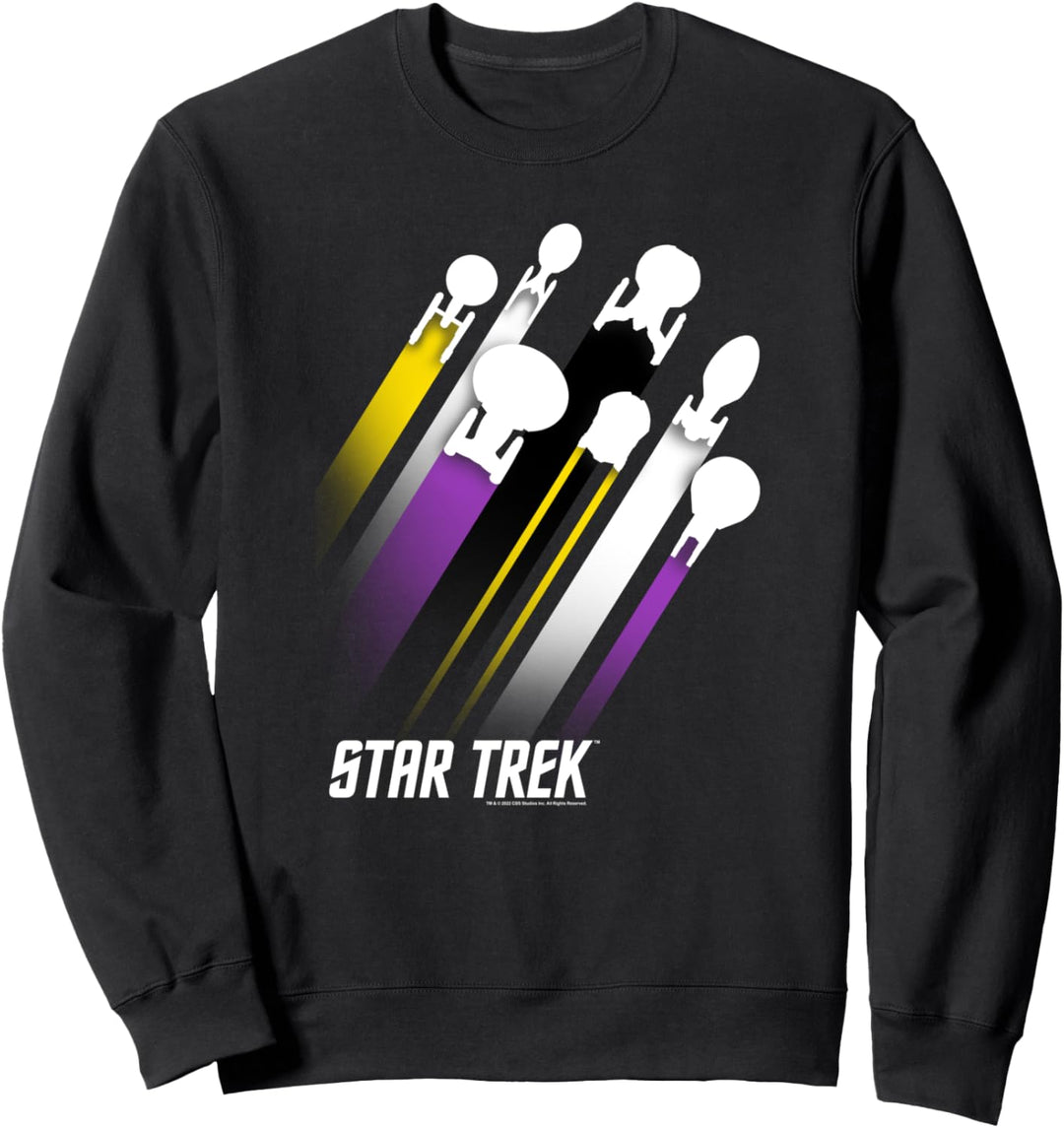 Star Trek Pride Nonbinary Flag Colors Sweatshirt