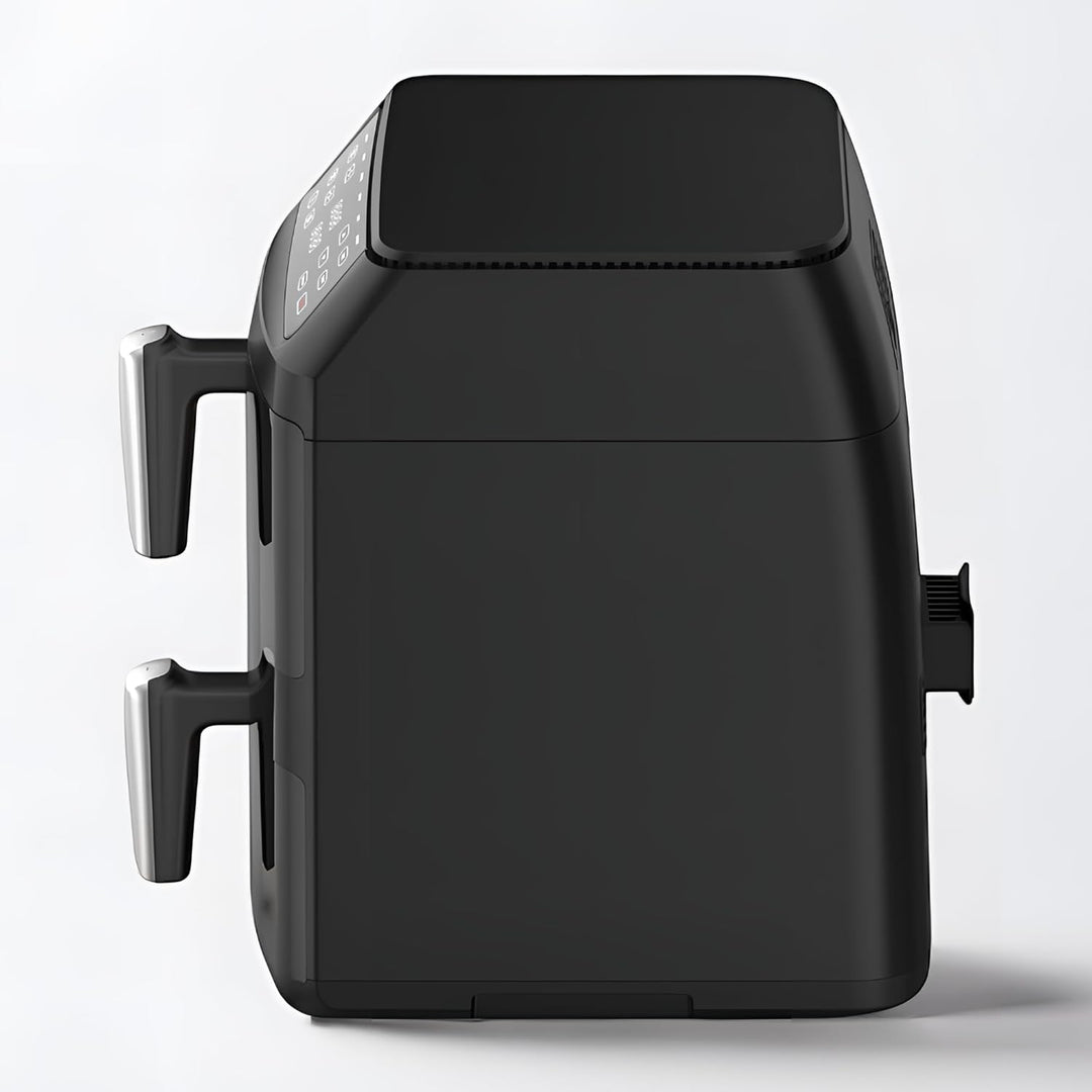 Heissluftfritteuse Doppelkammer XXL 11L | Double Stack Air Fryer 2 Kammern übereinander | 2500W Dual