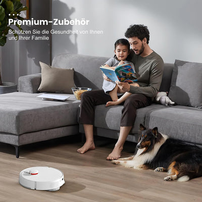 18 Stück Zubehör für Xiaomi Robot Vacuum X20+ Saugroboter, 1 Hauptbürste 4 Staubbeutel 4 Wischtücher