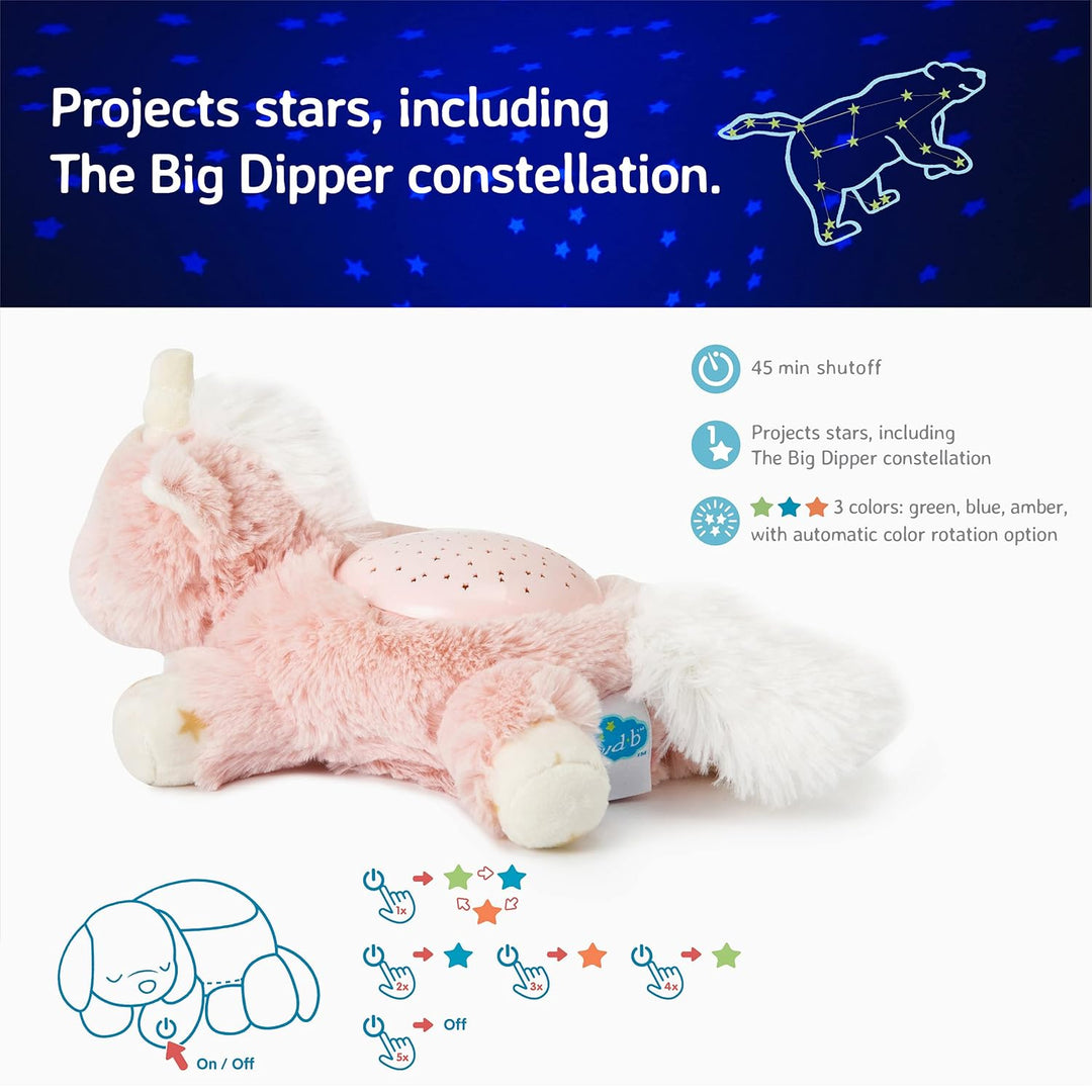 Cloud b Baby Nachtlicht Sternenprojektor | Beruhigendes Nachtlicht für Kinder | Deckenprojektor mit