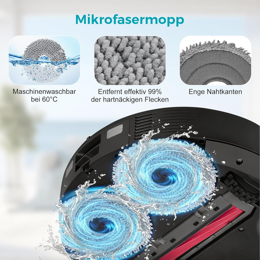 28 Stück Zubehör für Roborock QV 35A / QV 35S / Qrevo Serie/QR 598 / QR 798 Saugroboter, 2 Hauptbürs