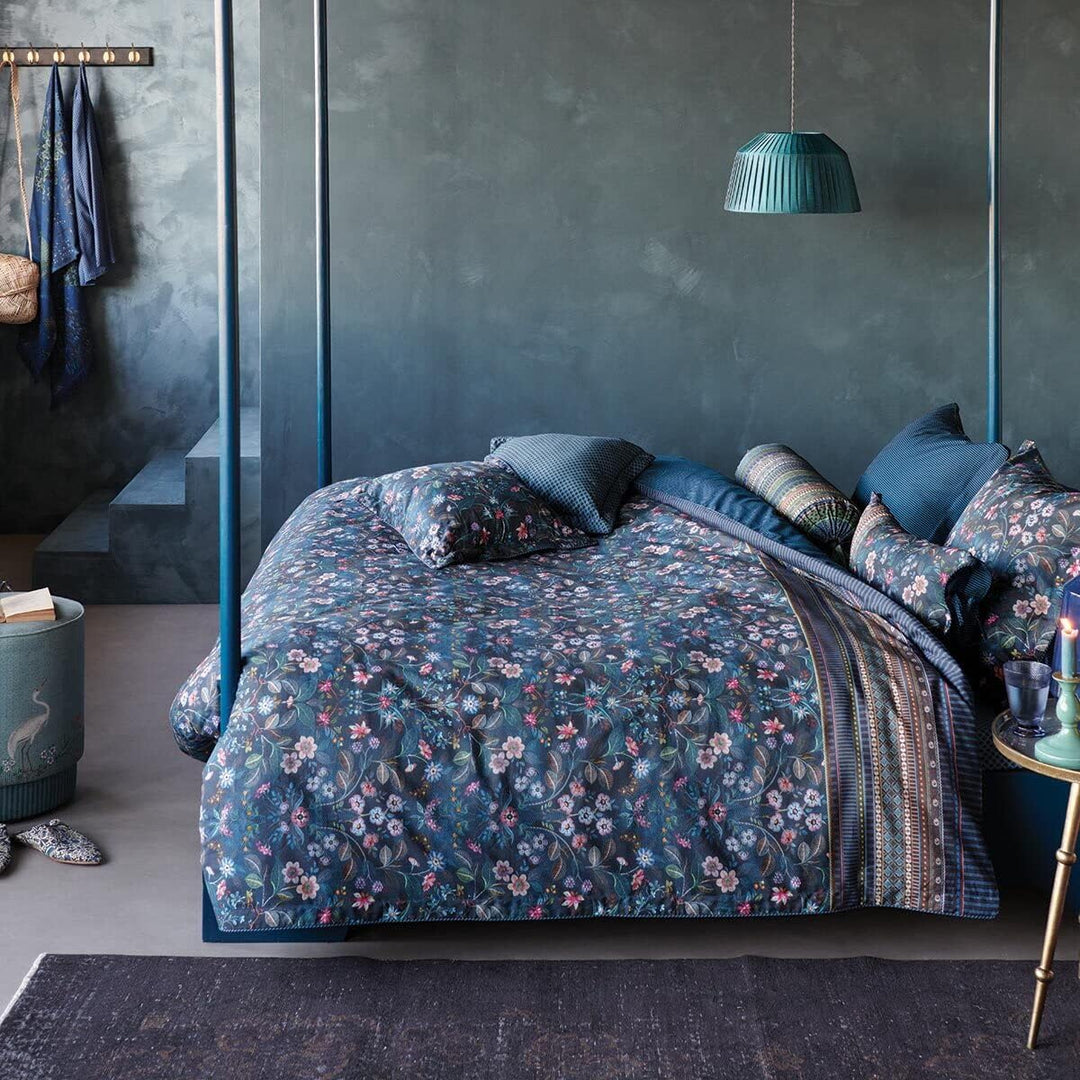 Pip Studio Perkal-Bettwäsche Mirrorama | dunkelblau - 200 x 200