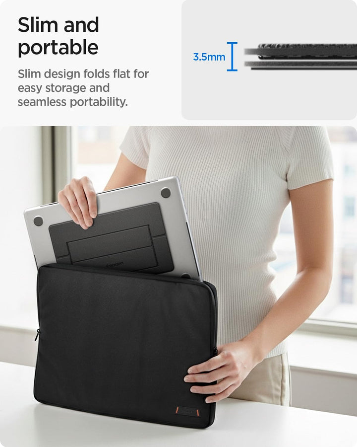 Spigen Slim Fold Laptop Ständer Höhenverstellbar, Selbstklebender Laptopständer, Faltbar und rutschf
