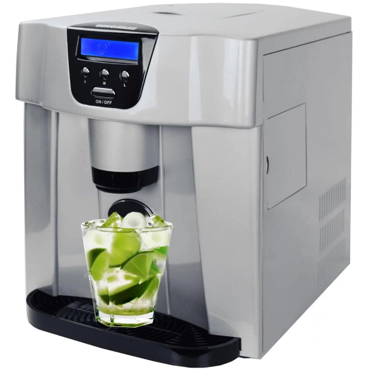 Syntrox Eiswürfelmaschine Flumbia (Display + Spender), 15 kg Eis pro Tag, 3 Eiswürfelgrössen, Robust