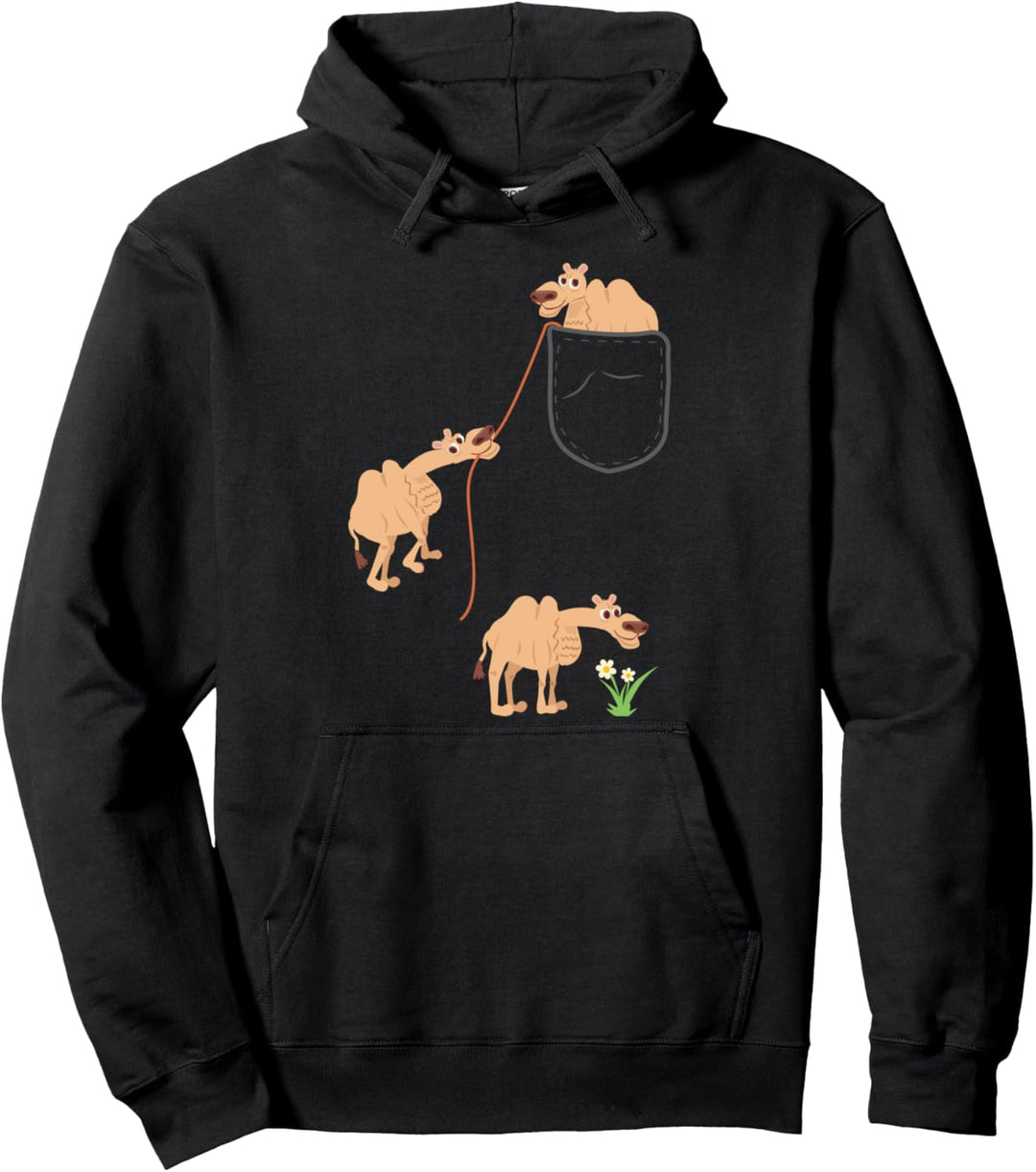 Kinder Kamele Dromedar Brusttasche Kleidung Geschenk Kamel Pullover Hoodie